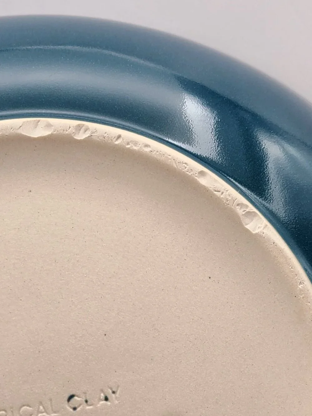 Vintage Tropical Clay Hawaii Pottery Shallow Serving Bowl 11.5
